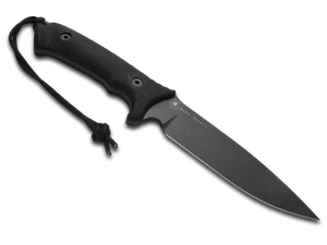 Spartan Blades Harsey Difensa Fixed Blade SB19BKBKKYBK Black Micarta Knife - Picture 1 of 2