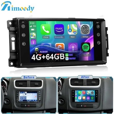 4+64G Carplay For Dodge Avenger 2011-2014 Car Radio Android 15 Stereo GPS Navi - Image 1 of 4