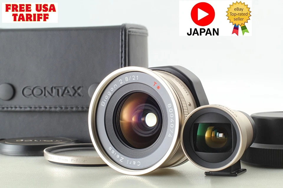 [ Unused In Case Finder ] Contax Carl Zeiss Biogon 21mm f2.8 G G1 G2  From JAPAN - Image 1 of 4