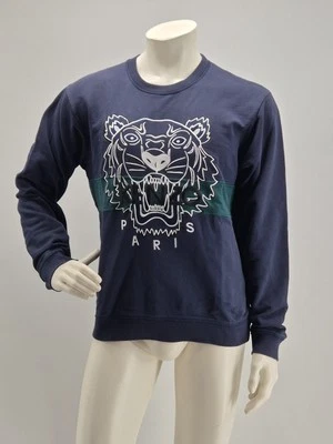 Kenzo Paris Felpa Uomo Con Tigre Ricamata - Imagen 1 de 4