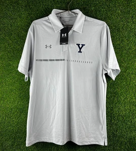 Under Armour Poloshirt Herren Gr. L Weiß HeatGear Yale Club Tennis Y Logo Neu mit Etikett - Bild 1 von 7