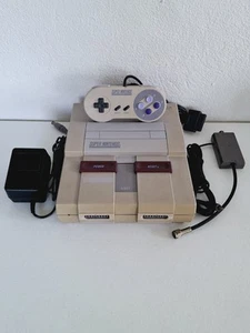Sistema de consola Super Nintendo SNES con paquete de controlador OEM para piezas o reparación - Imagen 1 de 15