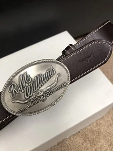 R. M. Williams brauner Ledergürtel und Schnalle 28/73 Made in Australia Rindsleder neu - Bild 1 von 8