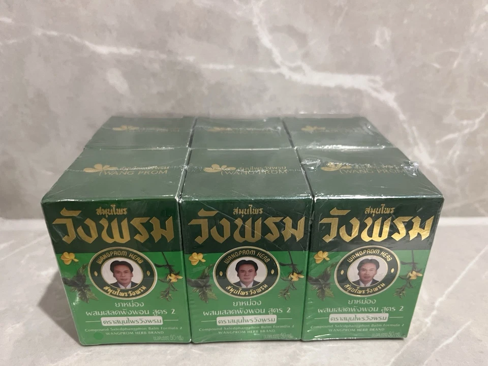 Wangprom Thai Massage Balsam 6er-Pack 50g Grün 100% Original NEU OVP - Bild 1 von 1