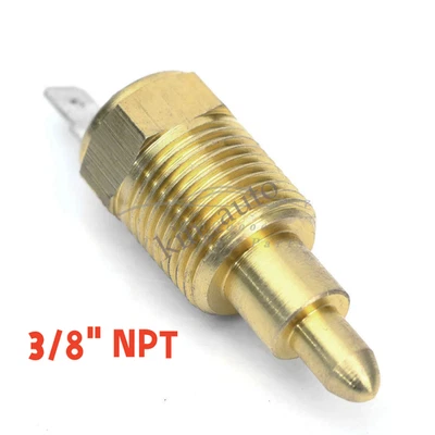 3/8" NPT ELECTRIC COOLING FAN THERMO-STAT SWITCH RADIATOR TEMP-ERATURE SENSOR - Image 1 of 3