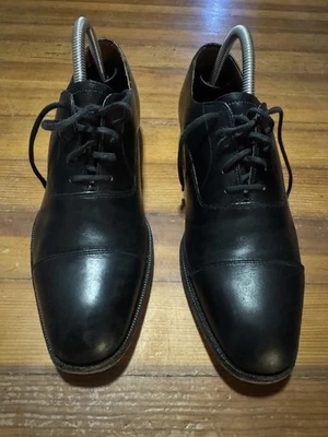 Church's Shoes Mens Size 9.5 Black Custom. Oxford Cap Toe Leather.  - Image 1 of 4
