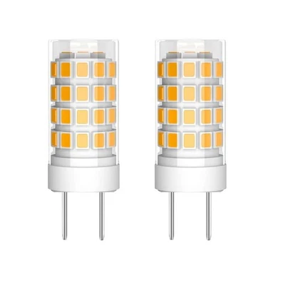 2-Pack GY6.35 LED Bulb 4W Bi-pin Base 40W Halogen Bulb Replacement T4 JC Type... - Image 1 of 4