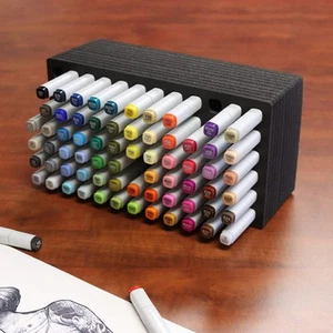Art Marker Tray Organizer Pen Pencil Brush Stand Supply - Holds 72, Compatibl... - Picture 1 of 9