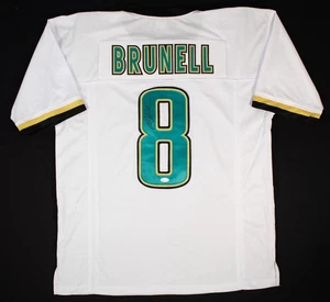 Camiseta personalizada firmada por Mark Brunell de los Jacksonville Jaguars (certificado de autenticidad JSA Witness) - Imagen 1 de 3