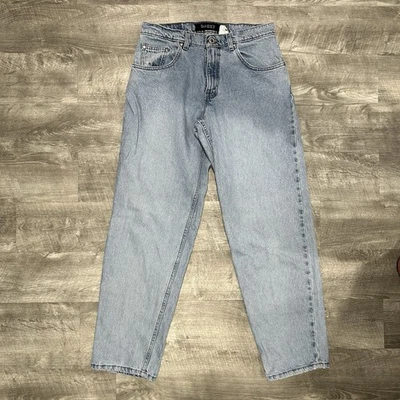 Vintage Silver Tab Jeans Men 31x32 Baggy Light Wash Skater Streetwear Y2K USA - Image 1 of 4