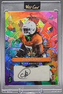 Isaiah Bond 1/1 2024 Wild Card Rookie RC Auto Rainbow Ice Cleveland Browns SSP - Picture 1 of 2