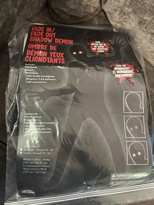 Fantasia de Halloween Fun World Fade In/Fade Out Shadow Demon tamanho X-Grande 14-16 94 - Imagem 1 de 2