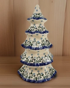 Polnische Keramik Boleslawiec Polen Keramik 10 Zoll Weihnachtsbaum - Bild 1 von 8
