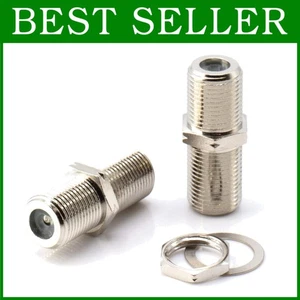 Coaxial F81 Female to Female Coupler Set - 100 Pack - Picture 1 of 11