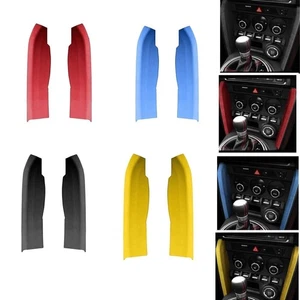 2pcs Car Center Console Trim Cover For Subaru BRZ 86 13-20 Red Suede - Bild 1 von 11