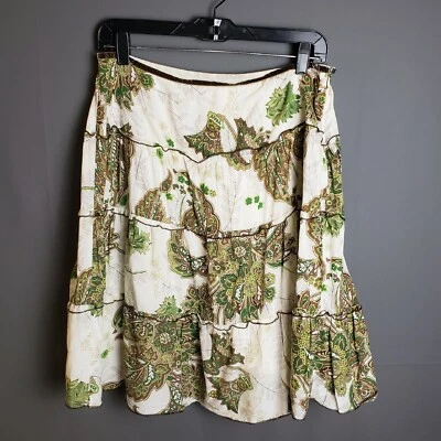 Vintage SPEECHLESS Skirt Womens Junior 9 Floral Velvet Trim 90s Friends Phoebe  - Image 1 of 4