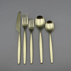 Cubiertos de acero inoxidable West Elm SIDNEY - CHAMPÁN 5 piezas ajuste de lugar N/O - Imagen 1 de 3