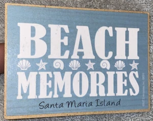 “Beach Memories” Santa Maria Island Refrigerator Magnet - Picture 1 of 4