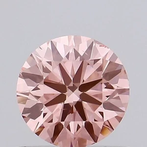 Round 0.63 ct Fancy Intense Pink SI1 IGI Certified Lab Grown CVD Diamond - Picture 1 of 12