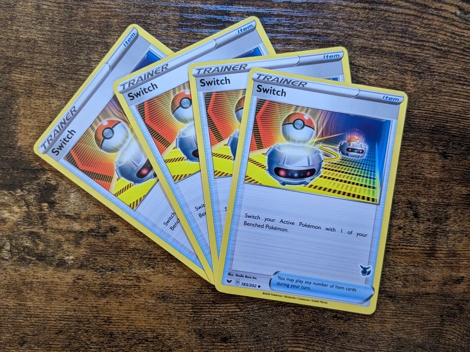 4X SWITCH 183/202 Battle Academy Eevee Stamped Pokemon Card Near Mint - Image 1 of 1