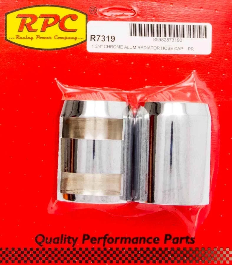 Chrome Radiator Hose End Pair RACING POWER CO-PACKAGED R7319 Foto 1 de 1