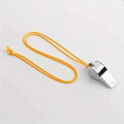 NEW METAL REFEREE WHISTLE WITH KEY RING SPORTS PE SCHOOL FOOTBALL RUGBY OUTDOOR - Image 1 of 4