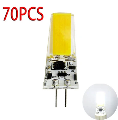 70PCS 5W COB G4 Led Dimmable bulb T3 White 6000K Daylight 110V Chandelier light - Image 1 of 4