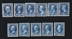 US O57TC4e-O67TC4e Navy Dept Official ATL Trial Color Proof Blue VF-XF SCV$438 - Picture 1 of 2