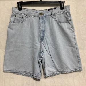 Vintage 80s 90s Eddie Bauer Mom High Waist Denim Jean Shorts Size 16 Tall Y2K - Picture 1 of 6