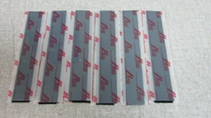 VELCRO® Brand Stick on strips BLACK 4" x .75" pack of 6 hook and loop sets NEW! - Picture 1 of 6