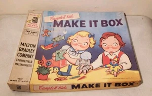 Vintage Campbell's Soups Kids Milton Bradley MAKE IT BOX 4419 VHTF rare - Picture 1 of 22