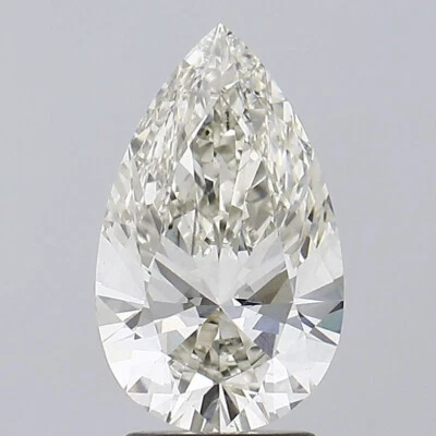 2.64 CT Pear J VS1 Lab Grown Diamond Engagement Ring IGI Certified - Image 1 of 2