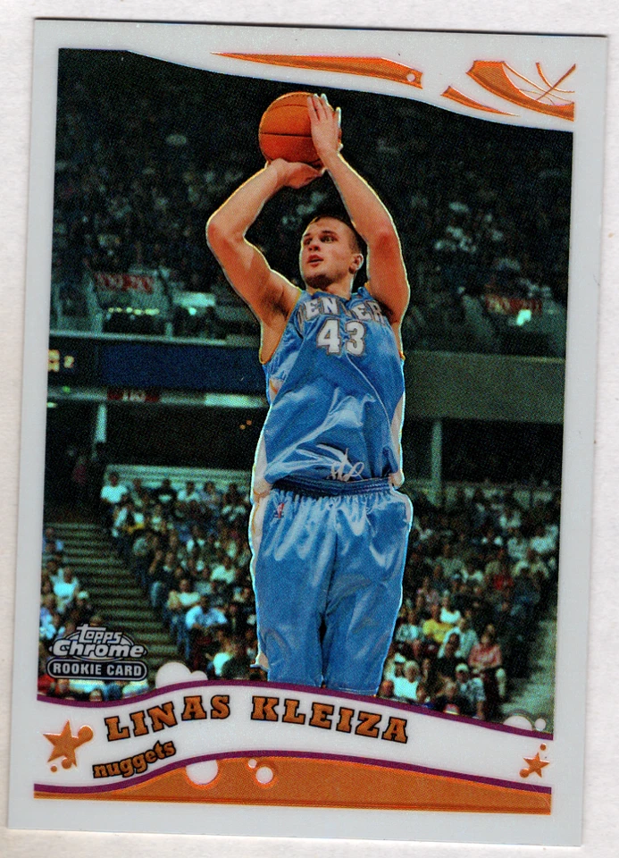 Linas Kleiza 2005-06 Topps Chrome Refractor RC /999 - Image 1 of 1