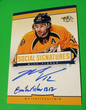 2012-13 Panini Social Signatures #SS-MF Mike Fisher Auto