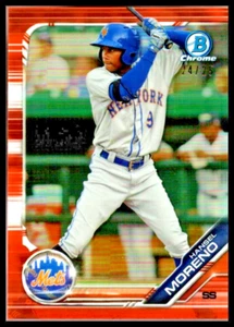 2019 Bowman Chrome Prospects Orange Refractor #BCP197 Hansel Moreno Mets /25 - Picture 1 of 2