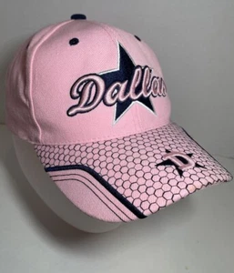 Dallas Baseball Cap Hat Mens Pink One Size Curve Brim Embroidered Logo Casual - Picture 1 of 5