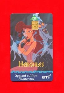 Disney Hercules Movie Advertising BT Telephone International Phonecard C60 - Picture 1 of 2