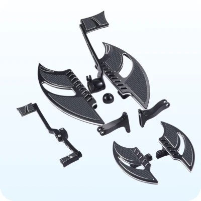 Blade Floorboards w/ Brake Shifter Fits Harley Touring/Street Glide 2008-2013 Foto 1 de 4