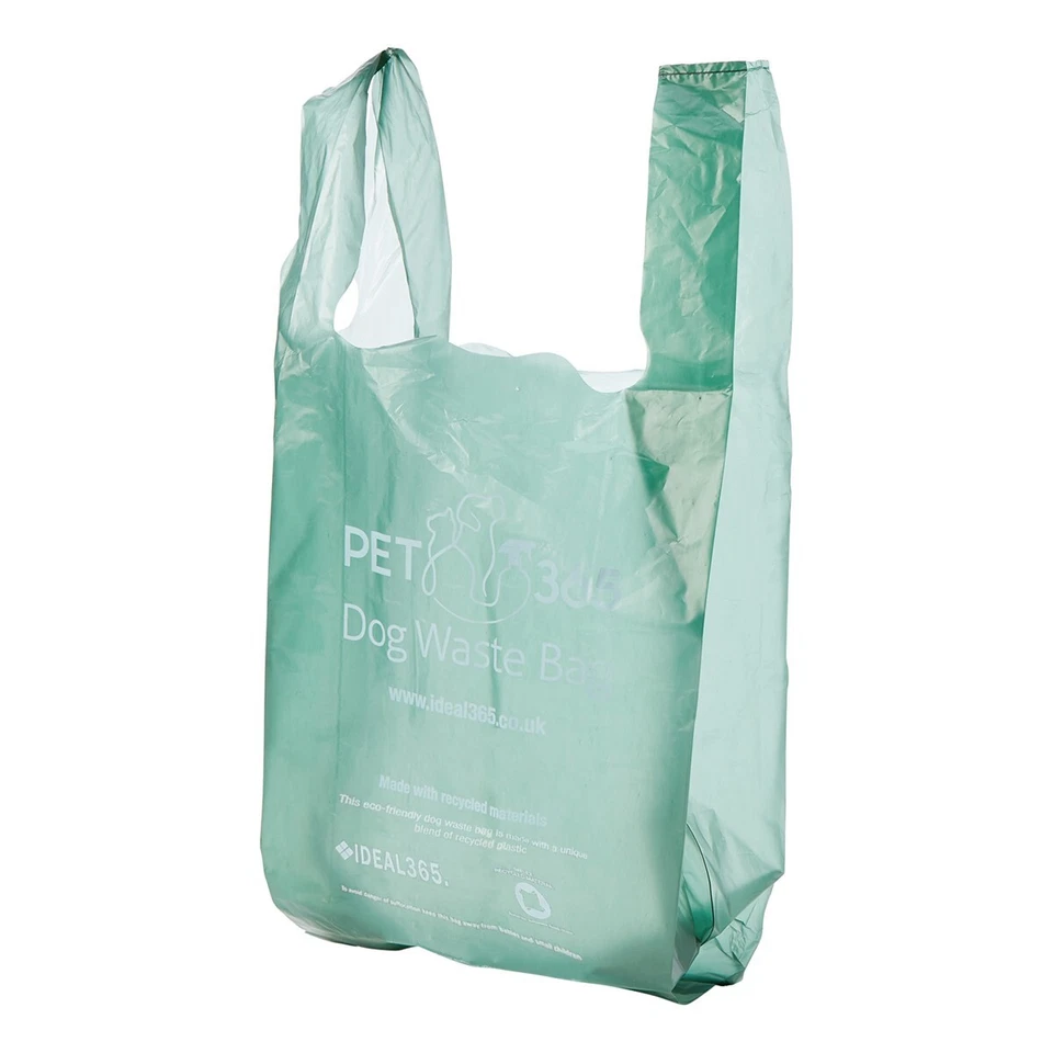 PET 365 1000 Strong Doggy Bags Easy Tie Puppy Poo Poop Scoop Eco Waste Sacks