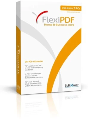 SoftMaker Flexi PDF 2019 - Home & Business für Windows - 3 Benutzer - ESD - Bild 1 von 4