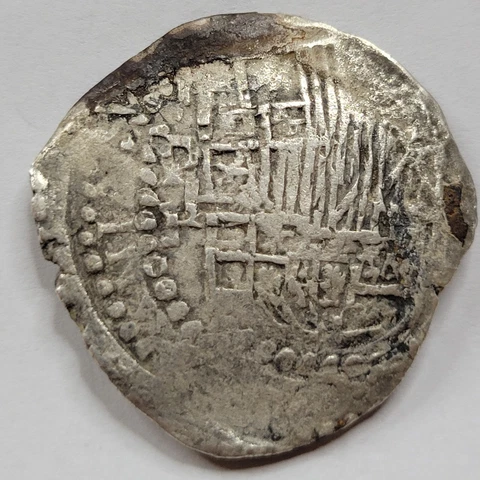 1590-1615 Cob 8 Reales Potosi Bolivia Assayer R Shipwreck Possibly Atocha *C993 Cover