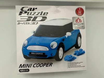 Mini Cooper Japón Azul Escala 1/32 Puzzle 3D Raro Beverly Cp3-006 Coche Foto 1 de 4