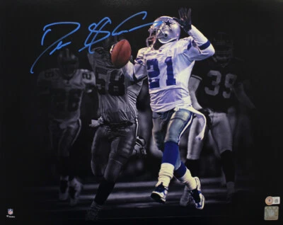 Foto Beckett 35406 autografiada/firmada por Deion Sanders de los Dallas Cowboys 16x20 Foto 1 de 3