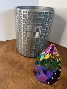 Swarovski Crystal Figurine Vintage Paperweight Rio Cone Vitrail Medium 010038 - Foto 1 di 7