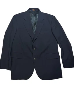 Pendleton 100% Virgin Wool Black Blazer Size 44 Classic Ivy League Old Money - Picture 1 of 12