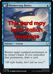 MTG 4x BOOMERANG BASICS EXC - BASI DEL BOOMERANG 46 - TLA - MAGIC - Picture 1 of 1