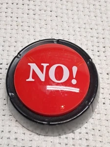 Zany Toys Il Pulsante NO Con 10 Risposte Diverse Novità Spingere Batterie Nuove - Foto 1 di 2