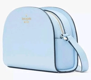 Kate Spade Perry Celeste Blue Saffiano Leather Dome Crossbody Leather # K8697 - Picture 1 of 6