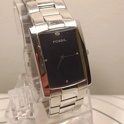 Fossil Arkitekt Men's Stainless Steel Black US Patent Watch FS 4034 New Battery  - Image 1 of 4