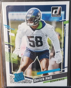 Derick Hall 2023 Donruss Clasificado Novato #388 - Seattle Seahawks - Casi Nuevo - Imagen 1 de 2